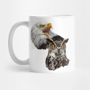 American Pigargo and American Owl Mug